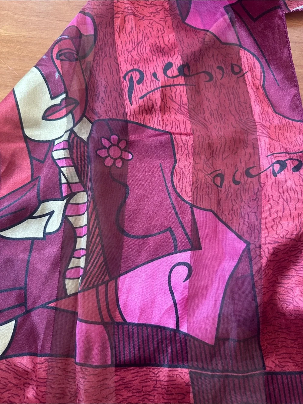 Pablo Picasso Scarf Abstract Art 52” X 14”